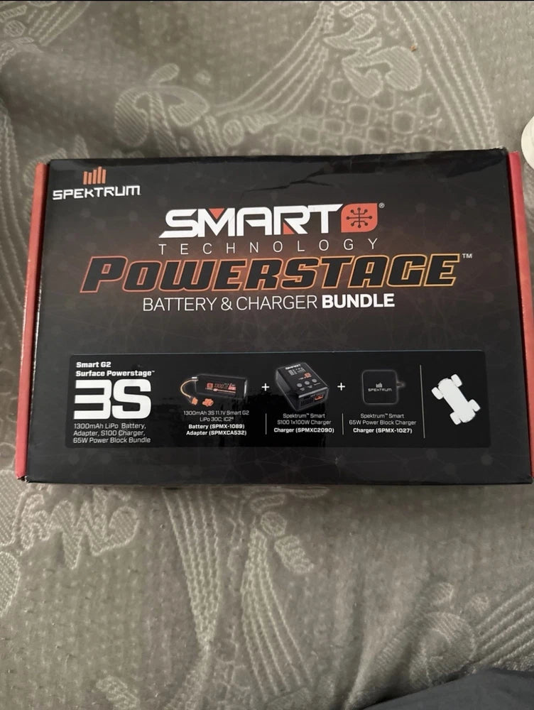 Smart Powerstage Bundle: 1400mAh 2S 30C LiPo Battery (IC2) / S100 Charger / 65W Battery