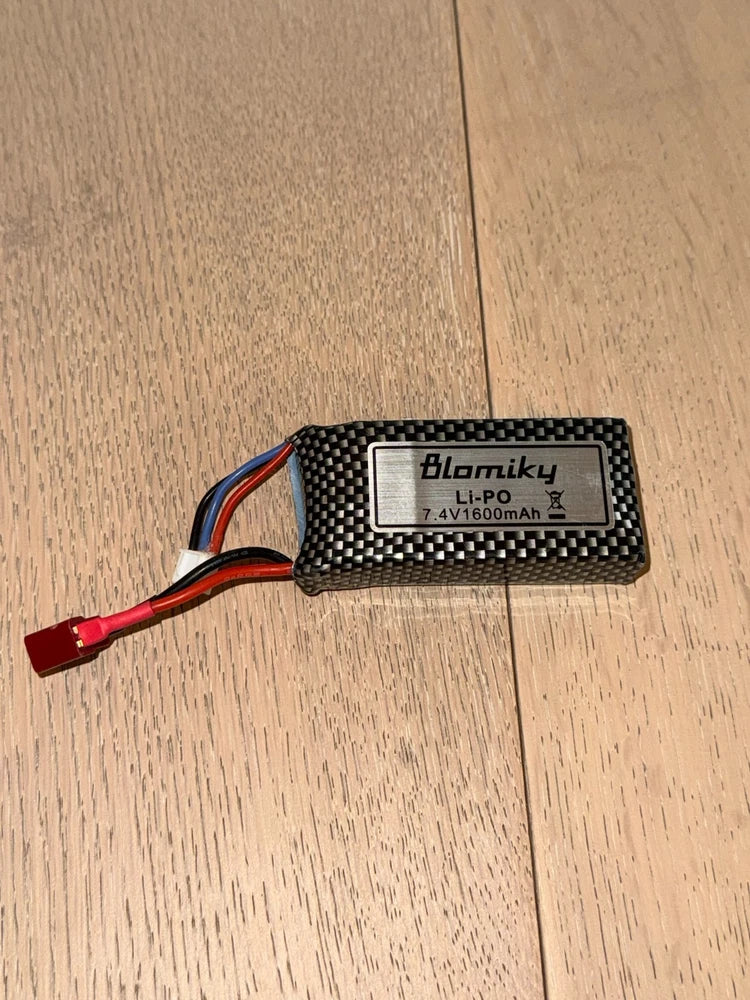 Blomiky 7.4V 1600mAh 2S LiPo Battery +USB Charger¨C1/10 1/12 RC-perfect condition Battery