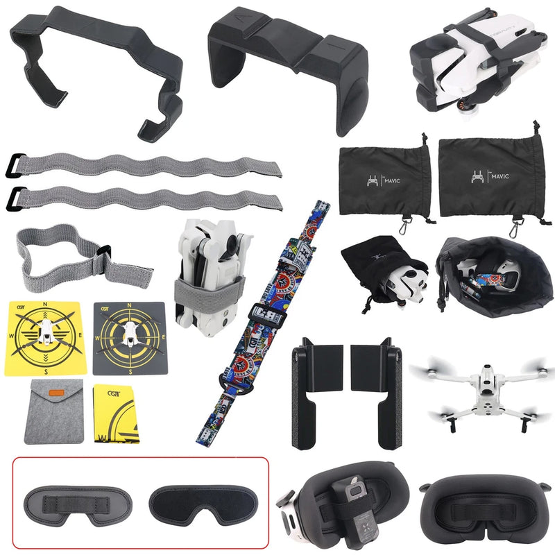 For Antigravity A1 Drone Propeller Holder Strap Landing Headband Lens Cover Bag