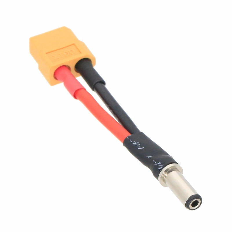 Male DC 5.5 x 2.1mm barrel to XT60 Female cable 14AWG 5CM RC Battery Supply FPV