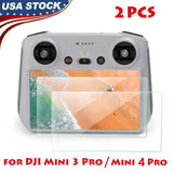 2X RC Screen HD Tempered Glass Protective Film For DJI MINI 3&4 PRO Accessories Drone