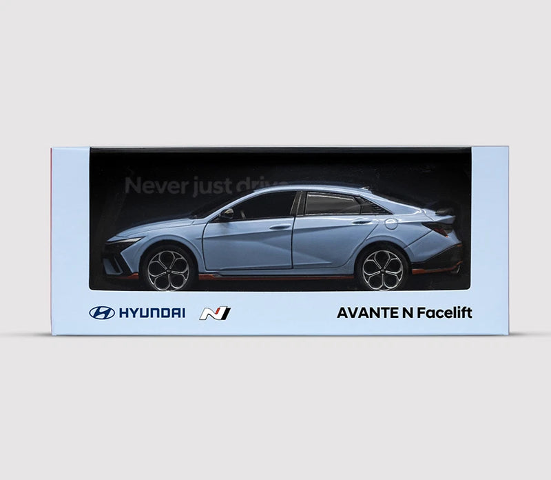 Hyundai Elantra N Facelift 1:38 Diecast Model Car Collectible Blue