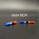 2-Pack 1/64 Scale Model Jetsonic Blue Clear Red Lightbar Police 6424BCR
