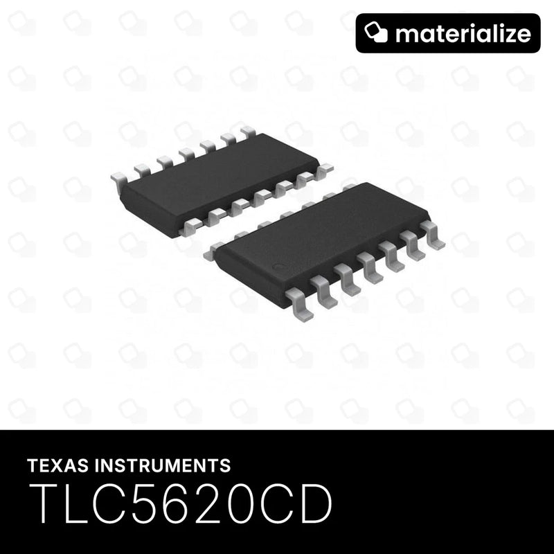 50 units:  Texas Instruments, TLC5620CD - Quad 8-Bit DAC (Voltage Output)