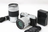 ¡¾Exc+¡¿ Fujifilm X-A1 Double Zoom Lens Kit Mirrorless Camera From JP Tested