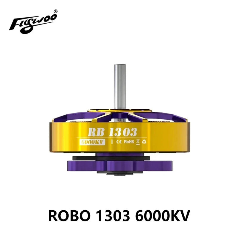 Flywoo ROBO 1303 6000KV 2-4S FPV Brushless Motor High Speed Drone Propulsion