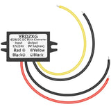 YRDZXG DC-DC 9V Step-Down Adapter 12V 24V to 5A 12V/24V TO 5A, Black