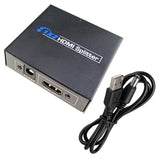HDMI Splitter 1 In 2 Out 4K 2160P Video Audio Adapter Dual Display Transmitter