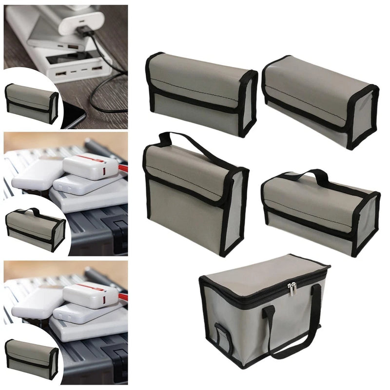 Battery Storage Bag Fireproof Lipo Battery Bag for RC Batteries Power Bank