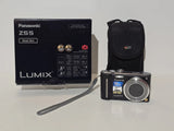 Panasonic LUMIX DMC-ZS5 12.1MP Digital Camera - Black - Case Box Battery Charger