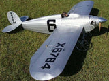 Gray RC airplane model kit with propeller, winglets, and cockpit detail