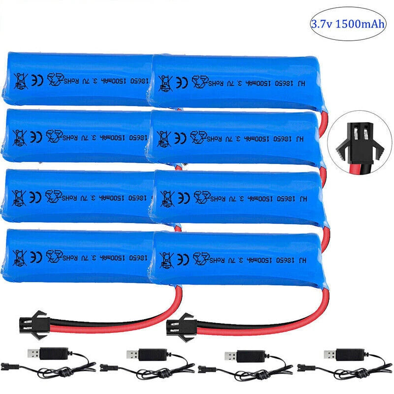 3.7V 1500mAh Lipo Battery for DE45 DE42 RC Car 1:14 Off-Road Vehicle High-Speed