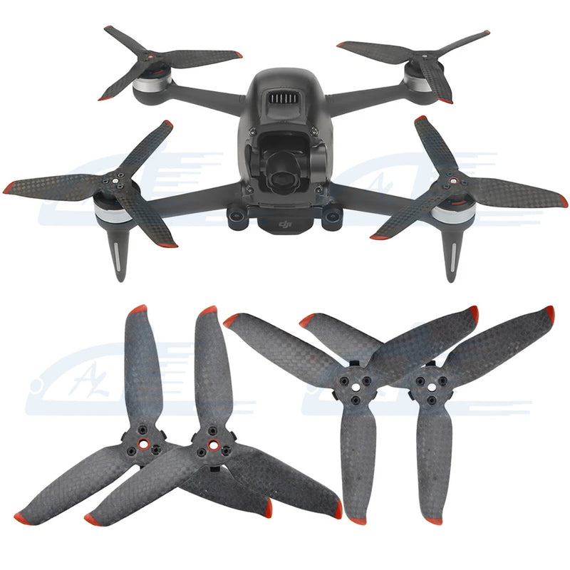 Carbon Fiber Low Noise Propellers for DJI FPV Combo Drone Quick-release Props