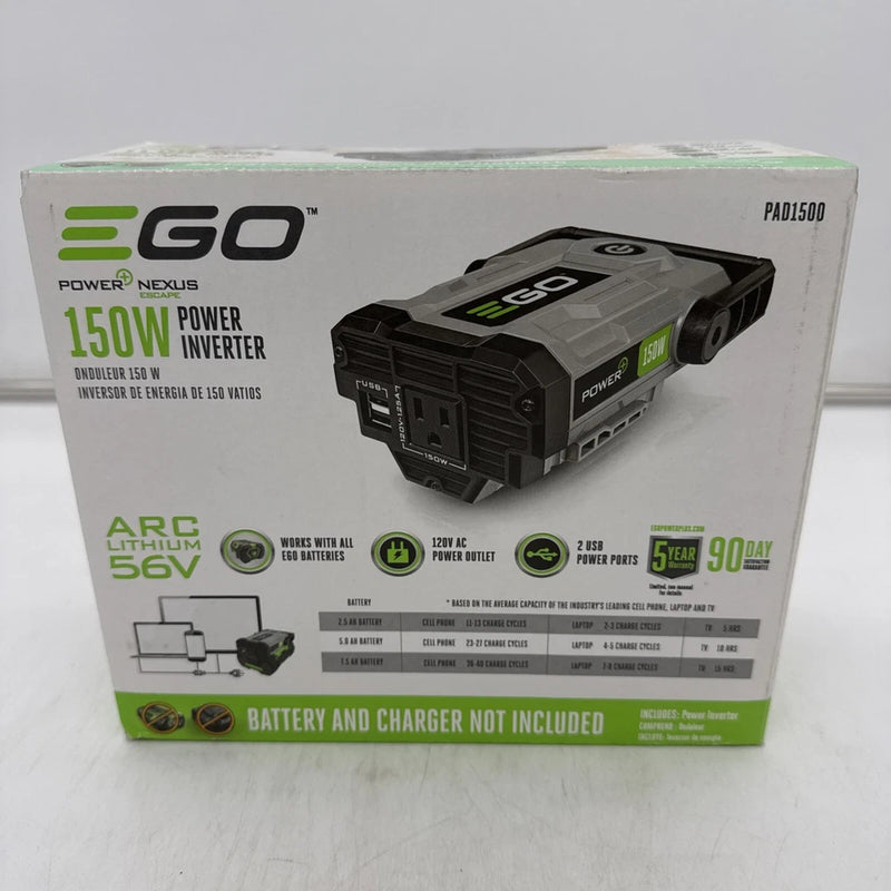 NEW EGO Power + Nexus Escape PAD1500 150 Watt Power Inverter