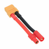 HXT 3.5mm Male-/Female+ to XT60 Female cable 12AWG 5CM wire For Battery Toys FPV