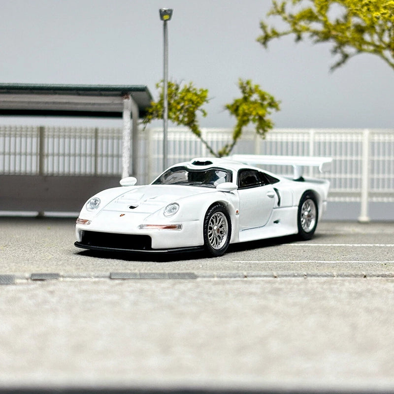Sparky 1/64 Scale Porsche 911 GT1 White Diecast Car Model Toy Gift NIB