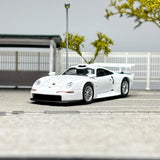 Sparky 1/64 Scale Porsche 911 GT1 White Diecast Car Model Toy Gift NIB