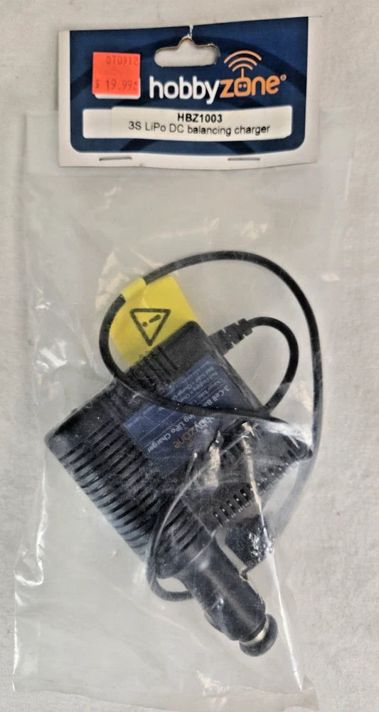 HOBBY ZONE HBZ1003 3S LiPo DC balancing charger in sealed bag