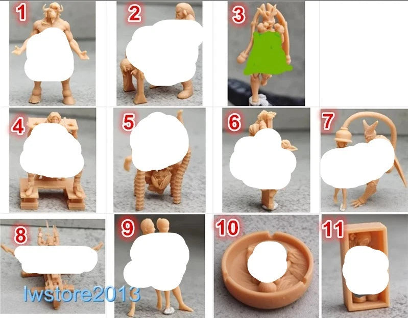 1/64 1/43 1/87 1/72 Beauty Girl Man Scene Miniatures Figures For Cars Vehicles