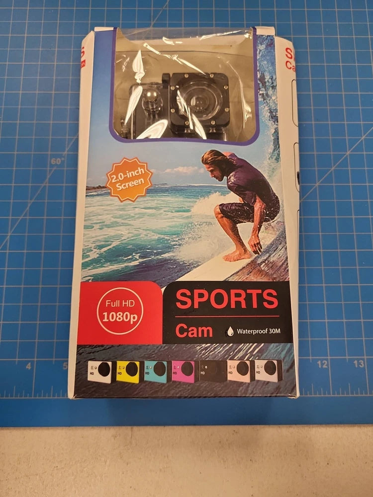 Full HD 1080p Sports Action Camera Waterproof 30M 2.0" LCD Wide Angle Lens Cam