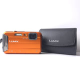 Panasonic Lumix DMC-FT30 Waterproof 16.1MP Orange Digital Camera + Accessories