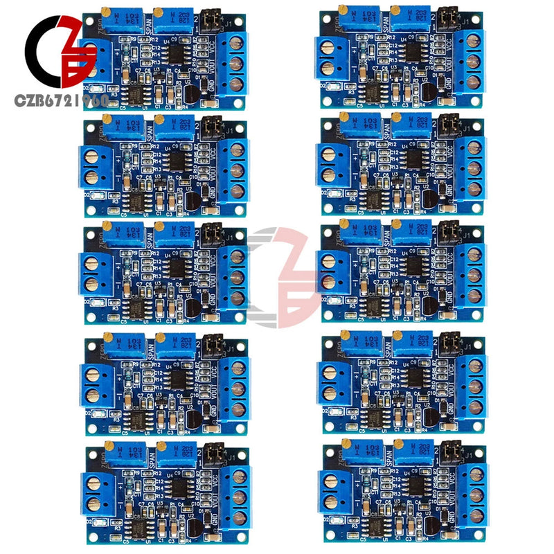 1-10PC Current To Voltage 0/4-20mA To 0-3.3V 5V 10V Transmitter Signal Converter