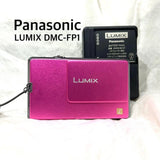 Panasonic DMC FP1 Lumix Compact Pink 12.1MP w/ 4GB Memory Card Camera