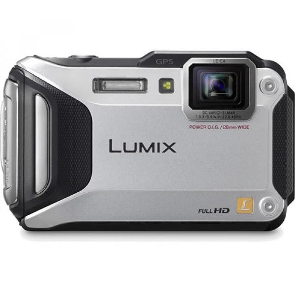 Panasonic Lumix TS5/FT5 HD Digital Camera 9.3x Zoom - Wi-Fi - Silver (DMC-TS5/S)