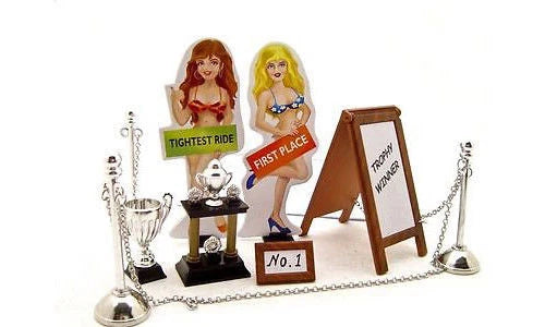Kinsfun Car Show Trophy Set Accessories Garage For 1:24 Dicast Model Car SB1002