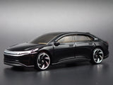 2022-2026 LUCID AIR ELECTRIC VEHICLE BLACK 1:64 SCALE DIORAMA DIECAST MODEL CAR