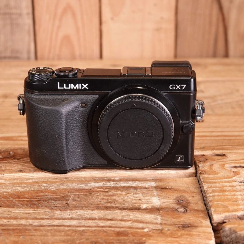 Used Panasonic Lumix DMC-GX7 Black Camera Body