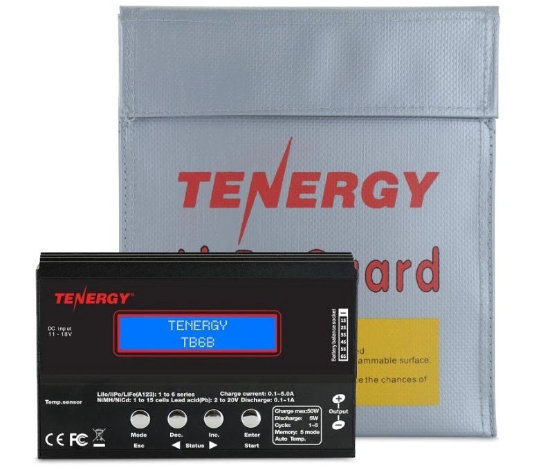 Tenergy 1S-6S Digital Balance Charger Discharger w/ Connectors Battery