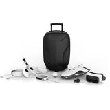 Underwater ROV kit with black carrying case, small ROV, controller, and accessories