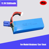 Upgrade 11.1v 3500mah 30C with EC5 Plug 3S Li-po Battery for FT012 RC Boat