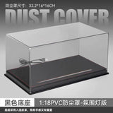 Diorama Acrylic Show Case Display Case With PU Leather Base For 1/18 Car Model