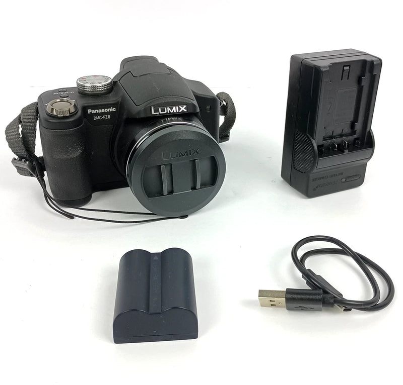 Panasonic Lumix DMC-FZ8 Camera With Battery, Charger and Cable - 7.2 MP