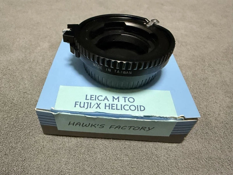 HAWK S FACTORY Mount Adapter FUJIFILM XF Mount LEICA M Lens with Helicoid Used F