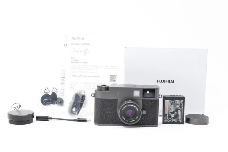Fujifilm X half Charcoal Silver Compact Digital Camera Tested Working Japan