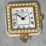 Narmi Watch Charm Model 3693 Rhinestones *Needs Battery Battery