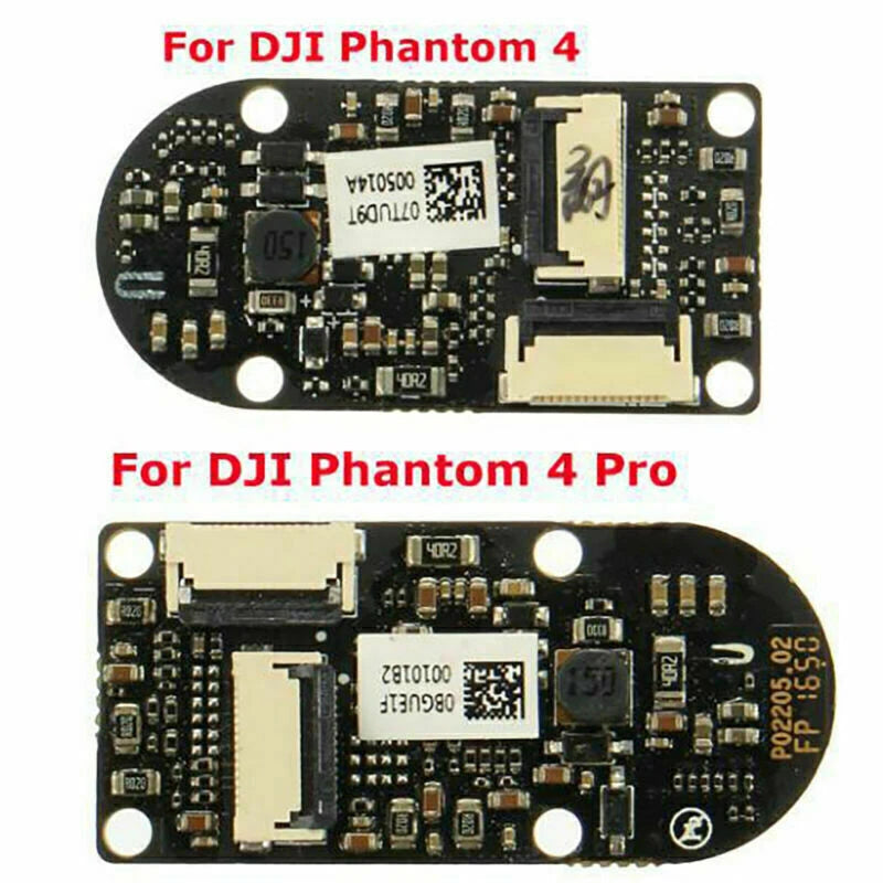Motor ESC circuit board for DJI Phantom 4, black PCB with microchips and connectors
