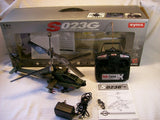 Syma S023G AH-64 Apache 3 Channel Coaxial Helicopter, Used, Tested Good, In Box