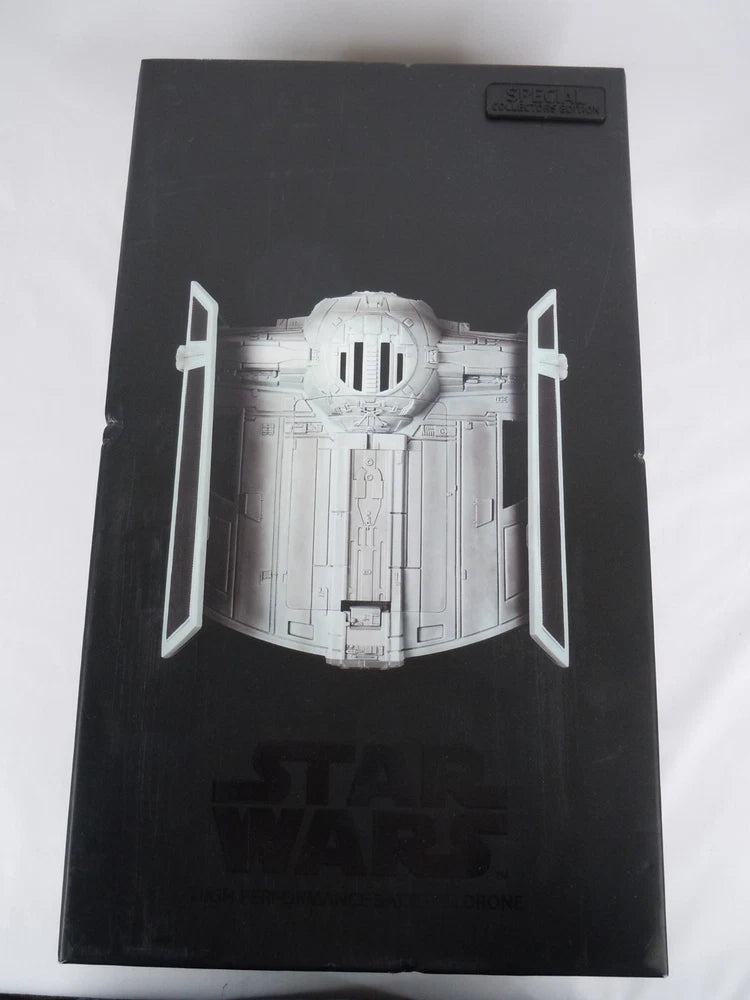 Special edition battling drone packaging box with white TIE Advanced X1 artwork