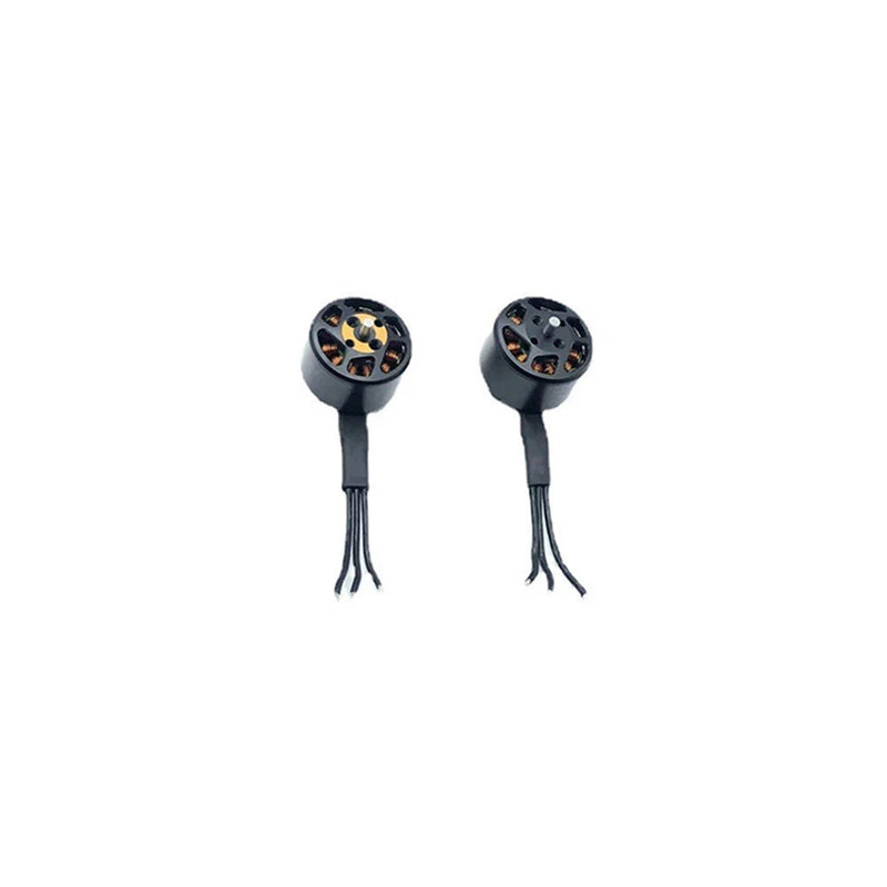 Drone motor set with metal core and four-wire leads, two units