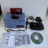 Fujifilm Digital Camera FinePix T350 14.0MP Red working in box great condition