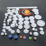 60pcs Plastic Motor Gears M0.5 Robotic Model Shaft Part Helicopter Car Trucks RC