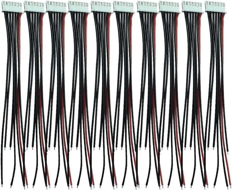 Boladge 10pcs 6S 7-Pin RC LiPo Battery Balance Charger Silicone Wire JST-XH