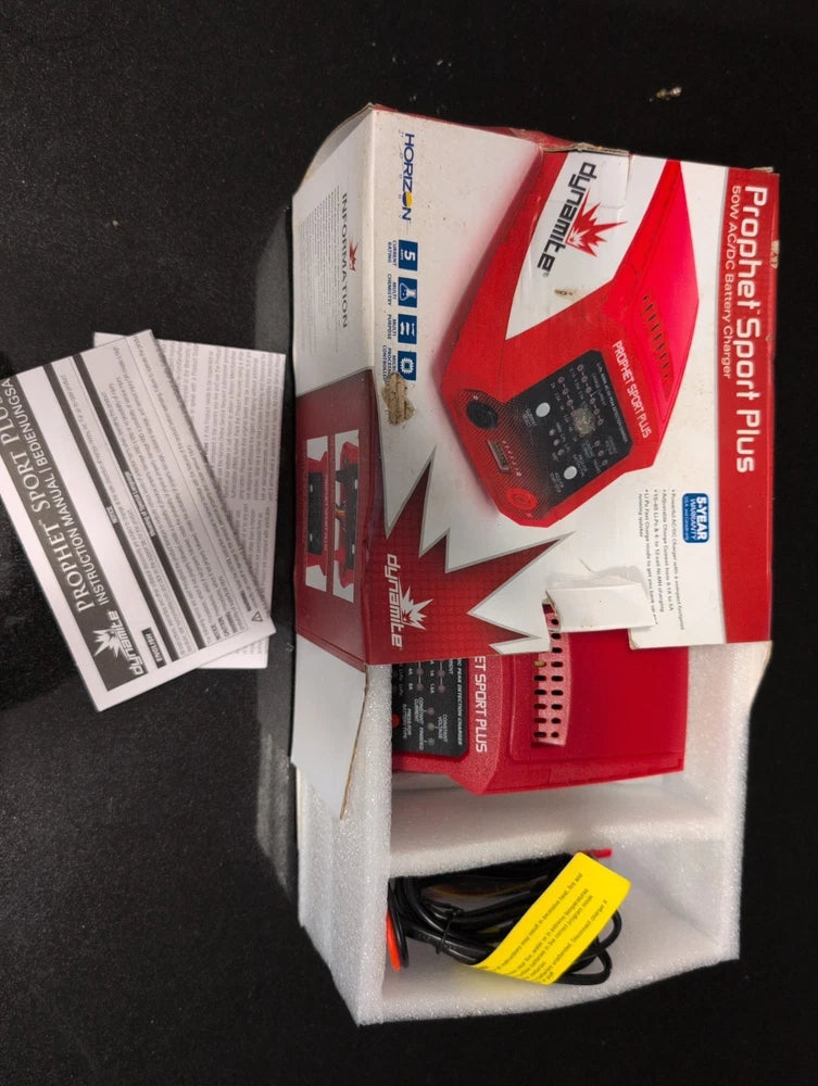 Dynamite Prophet Sport Plus 50W AC/DC Battery Charger LiPo/NiMH DYNC2010CA Battery