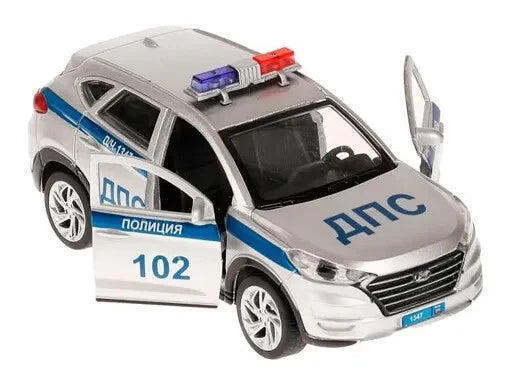 Hyundai Tucson, Metal Model Diecast Car Scale, Collectible Toy Cars, police,1/36
