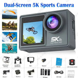 5K Anti-shake WiFi Action Camera Remote Control 40M Waterproof Sport Camcorder