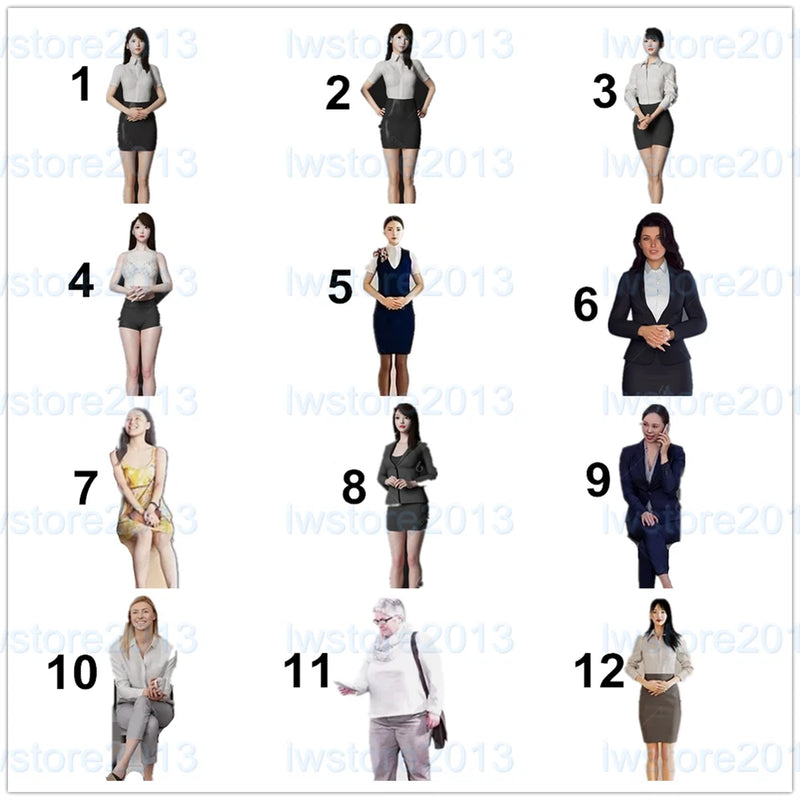 1/18 Beauty Girl Lady Scene Props Miniatures Figures Figurines For Cars Vehicles
